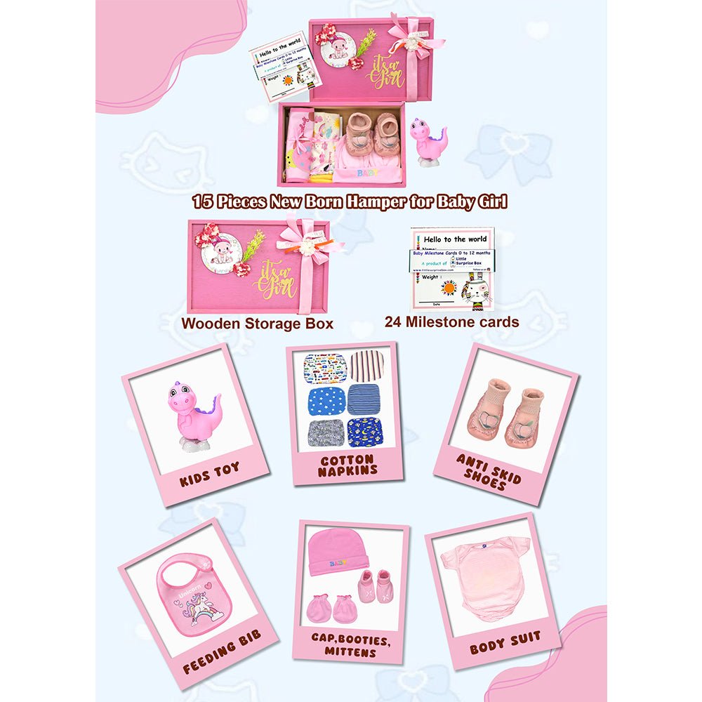 Pink Blush Newborn Hamper - Little Surprise BoxPink Blush Newborn Hamper