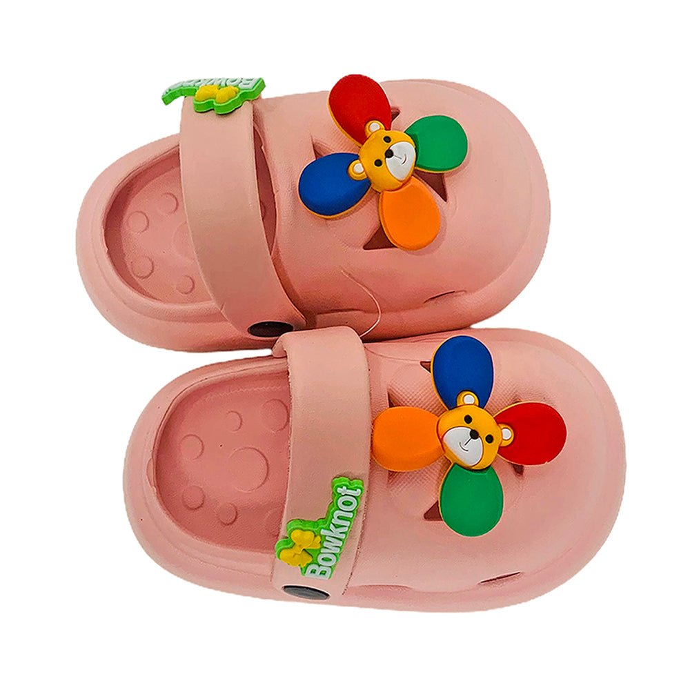 Pink Pinwheel Slip on Clogs, Summer/Monsoon all season Footwear for Toddlers & Kids - Little Surprise BoxPink Pinwheel Slip on Clogs, Summer/Monsoon all season Footwear for Toddlers & Kids