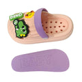 Pink Smilie Dino Slip on Clogs, Summer/Monsoon all season Footwear for Toddlers & Kids - Little Surprise BoxPink Smilie Dino Slip on Clogs, Summer/Monsoon all season Footwear for Toddlers & Kids