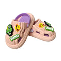 Pink Smilie Dino Slip on Clogs, Summer/Monsoon all season Footwear for Toddlers & Kids - Little Surprise BoxPink Smilie Dino Slip on Clogs, Summer/Monsoon all season Footwear for Toddlers & Kids