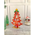 Red DIY Wooden Christmas Tree with LED Light, Christmas Table Décor - Little Surprise BoxRed DIY Wooden Christmas Tree with LED Light, Christmas Table Décor