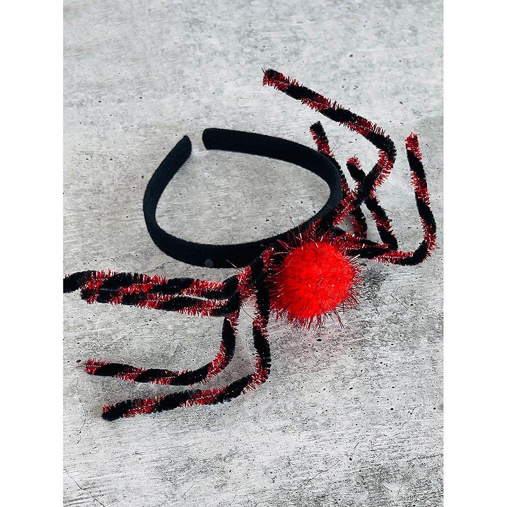 Red Spider themed Long Tentacles Headband Unique Halloween Party Hair Accessory - Little Surprise BoxRed Spider themed Long Tentacles Headband Unique Halloween Party Hair Accessory