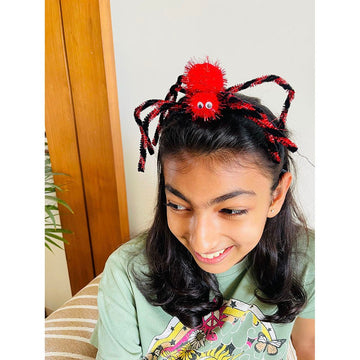 Red Spider themed Long Tentacles Headband Unique Halloween Party Hair Accessory - Little Surprise BoxRed Spider themed Long Tentacles Headband Unique Halloween Party Hair Accessory