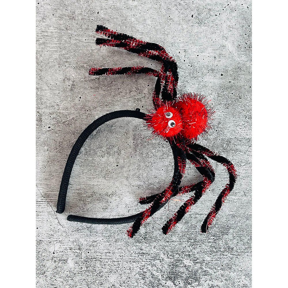 Red Spider themed Long Tentacles Headband Unique Halloween Party Hair Accessory - Little Surprise BoxRed Spider themed Long Tentacles Headband Unique Halloween Party Hair Accessory