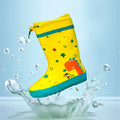 Rock n Roll Dino Flexible Rubber Rain Gumboots for Toddlers and Kids - Little Surprise BoxRock n Roll Dino Flexible Rubber Rain Gumboots for Toddlers and Kids