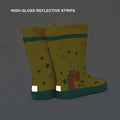 Rock n Roll Dino Flexible Rubber Rain Gumboots for Toddlers and Kids - Little Surprise BoxRock n Roll Dino Flexible Rubber Rain Gumboots for Toddlers and Kids