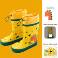Rock n Roll Dino Flexible Rubber Rain Gumboots for Toddlers and Kids - Little Surprise BoxRock n Roll Dino Flexible Rubber Rain Gumboots for Toddlers and Kids