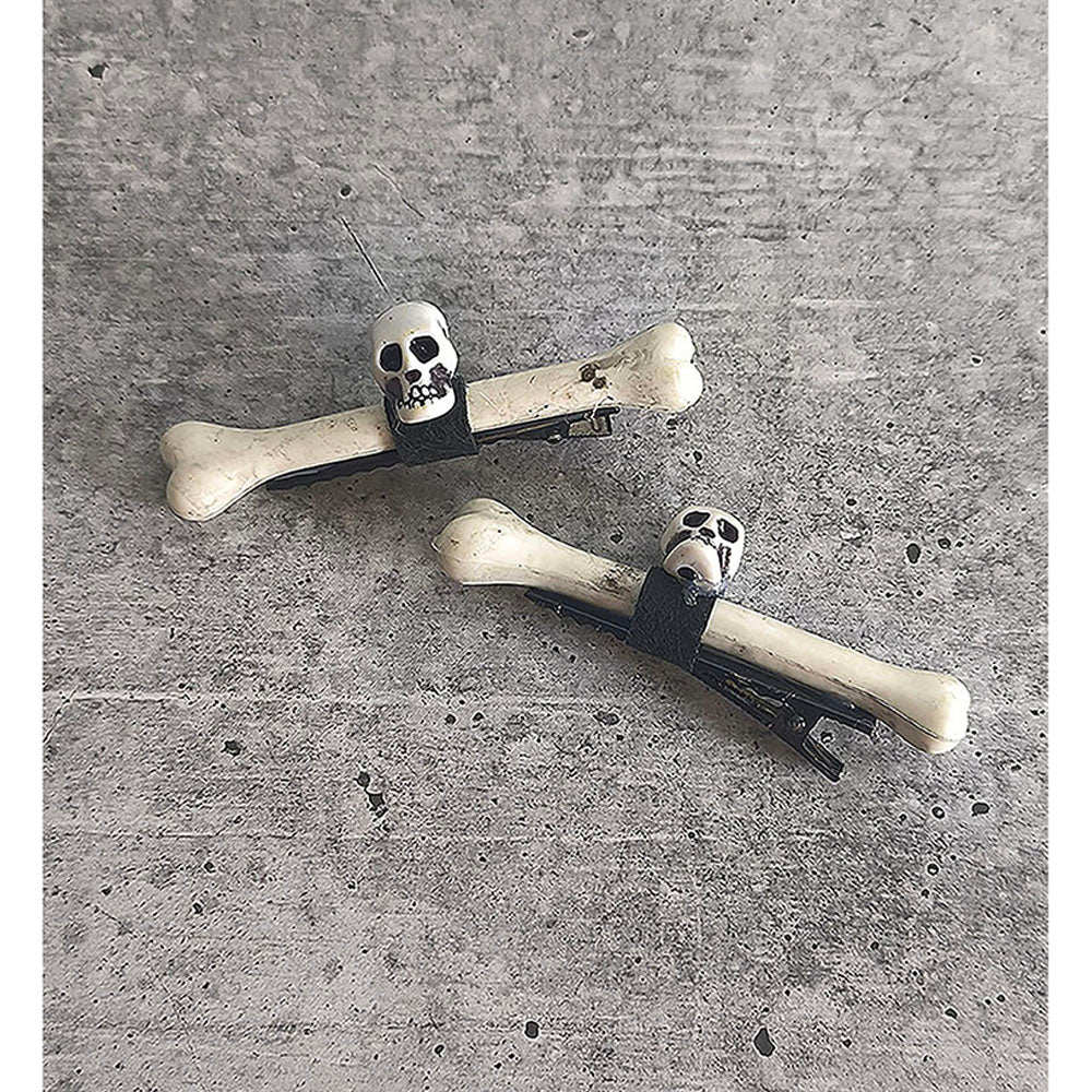 Skull and Bone Unique Hair Clip & Hair Accessory for Halloween Party - Little Surprise BoxSkull and Bone Unique Hair Clip & Hair Accessory for Halloween Party