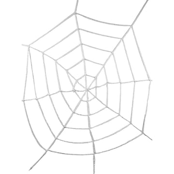 Thick 4 feet White Spider web for Halloween Décor - Little Surprise BoxThick 4 feet White Spider web for Halloween Décor