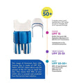 White & Blue Stripes Kids Swimsuit with attached Swim Floats +tie up cap in UPF 50+ - Little Surprise BoxWhite & Blue Stripes Kids Swimsuit with attached Swim Floats +tie up cap in UPF 50+