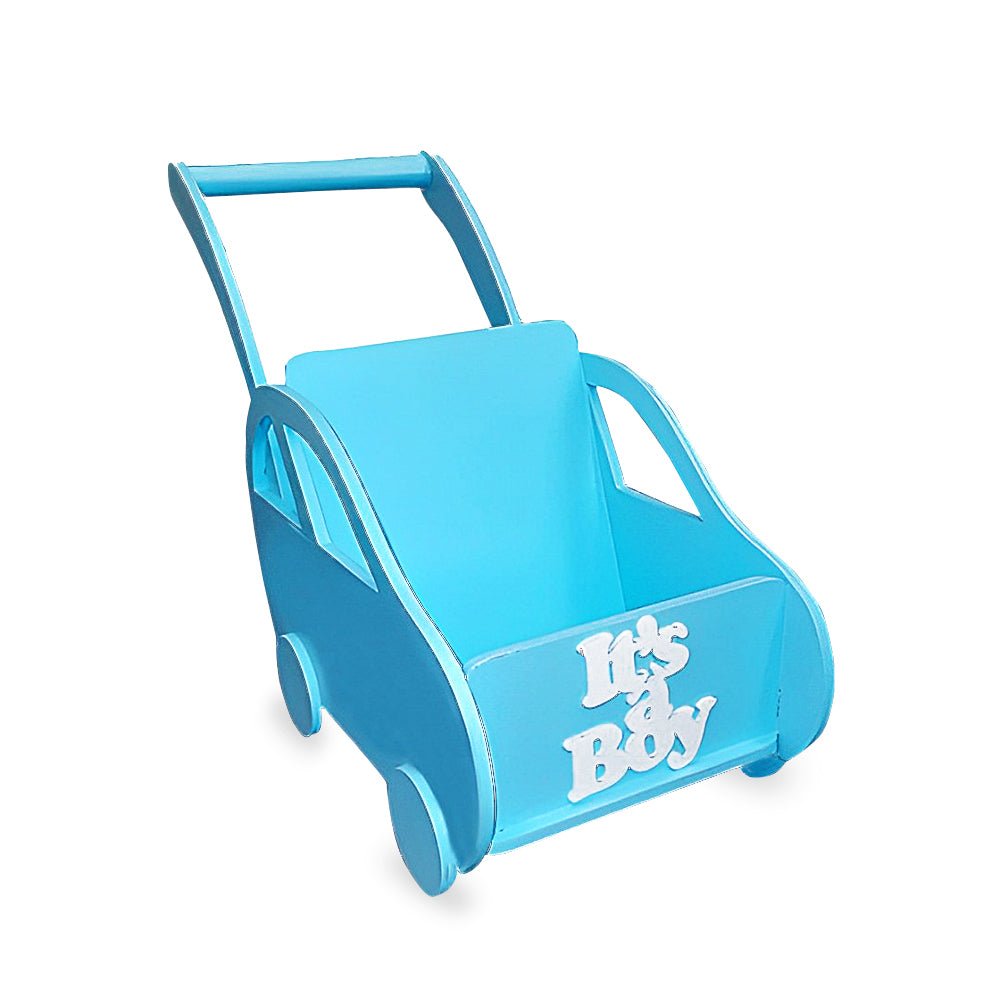 Wooden Pram Hamper for Newborn Baby Boy (0 - 12months) - Little Surprise BoxWooden Pram Hamper for Newborn Baby Boy (0 - 12months)