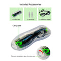 X Factor Black & Green UV protected Unisex Swimming Goggles with attached Ear Plugs for Teens - Little Surprise BoxX Factor Black & Green UV protected Unisex Swimming Goggles with attached Ear Plugs for Teens