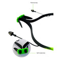 X Factor Black & Green UV protected Unisex Swimming Goggles with attached Ear Plugs for Teens - Little Surprise BoxX Factor Black & Green UV protected Unisex Swimming Goggles with attached Ear Plugs for Teens