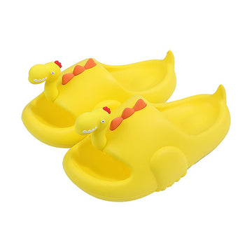 Yellow 3d Long Neck Dino Slip on Clogs, Summer/Monsoon all season Footwear for Toddlers & Kids. - Little Surprise BoxYellow 3d Long Neck Dino Slip on Clogs, Summer/Monsoon all season Footwear for Toddlers & Kids.