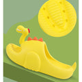 Yellow 3d Long Neck Dino Slip on Clogs, Summer/Monsoon all season Footwear for Toddlers & Kids. - Little Surprise BoxYellow 3d Long Neck Dino Slip on Clogs, Summer/Monsoon all season Footwear for Toddlers & Kids.