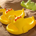 Yellow 3d Long Neck Dino Slip on Clogs, Summer/Monsoon all season Footwear for Toddlers & Kids. - Little Surprise BoxYellow 3d Long Neck Dino Slip on Clogs, Summer/Monsoon all season Footwear for Toddlers & Kids.
