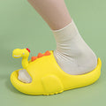 Yellow 3d Long Neck Dino Slip on Clogs, Summer/Monsoon all season Footwear for Toddlers & Kids. - Little Surprise BoxYellow 3d Long Neck Dino Slip on Clogs, Summer/Monsoon all season Footwear for Toddlers & Kids.