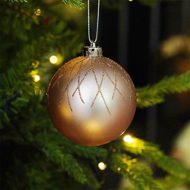 16pcs Rose Gold Theme Shimmer Christmas Ball Tree ornaments XMAS Decoration Set - Little Surprise Box16pcs Rose Gold Theme Shimmer Christmas Ball Tree ornaments XMAS Decoration Set