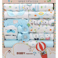 17 pcs Unisex Kids Wear Baby Hamper- BLUE (0 – 3 Months) - Little Surprise Box17 pcs Unisex Kids Wear Baby Hamper- BLUE (0 – 3 Months)