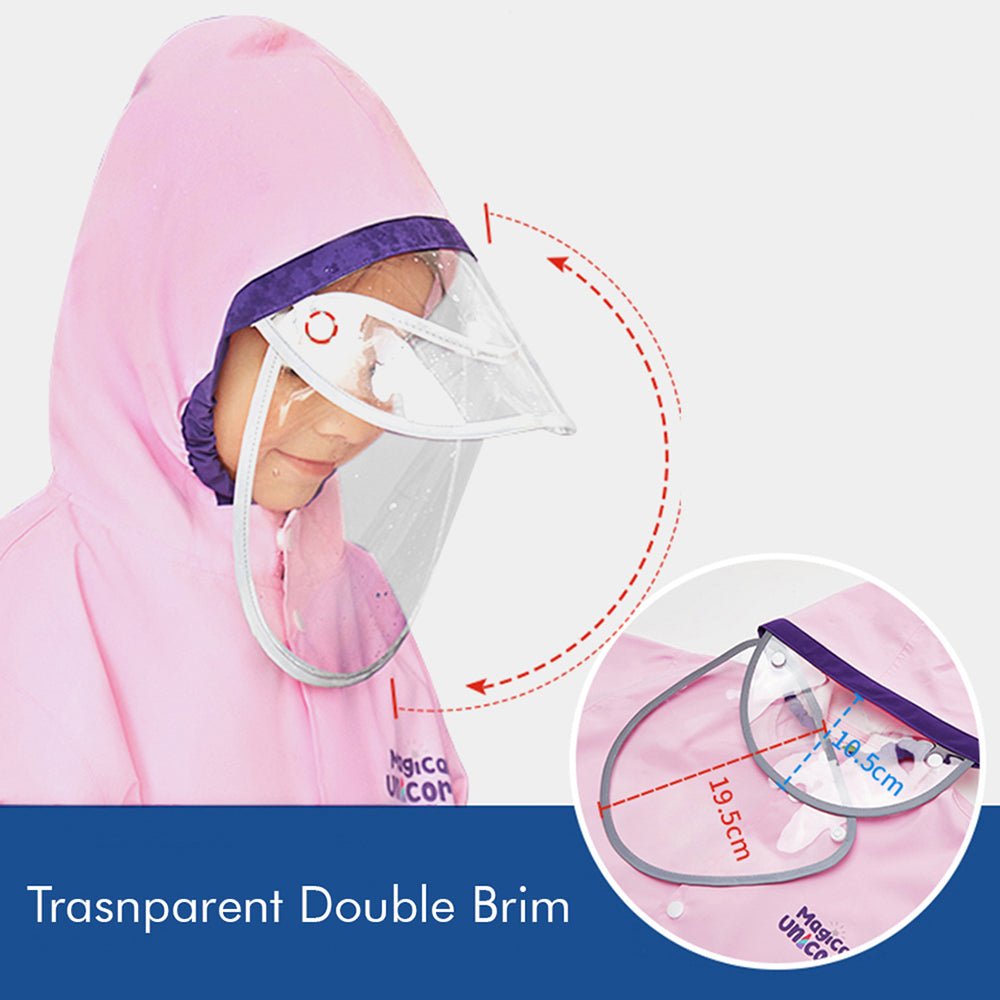 3d Peach Unicorn Kids Raincoat - Little Surprise Box3d Peach Unicorn Kids Raincoat