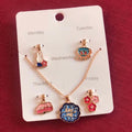 5 pcs Pendant Charms with Chain Set - Little Surprise Box5 pcs Pendant Charms with Chain Set