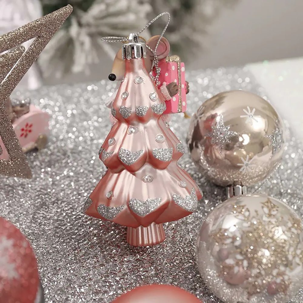 70 pcs Bronze Metal Shaded Big Star themed Christmas Ball Tree ornaments XMAS Decoration Set - Little Surprise Box70 pcs Bronze Metal Shaded Big Star themed Christmas Ball Tree ornaments XMAS Decoration Set