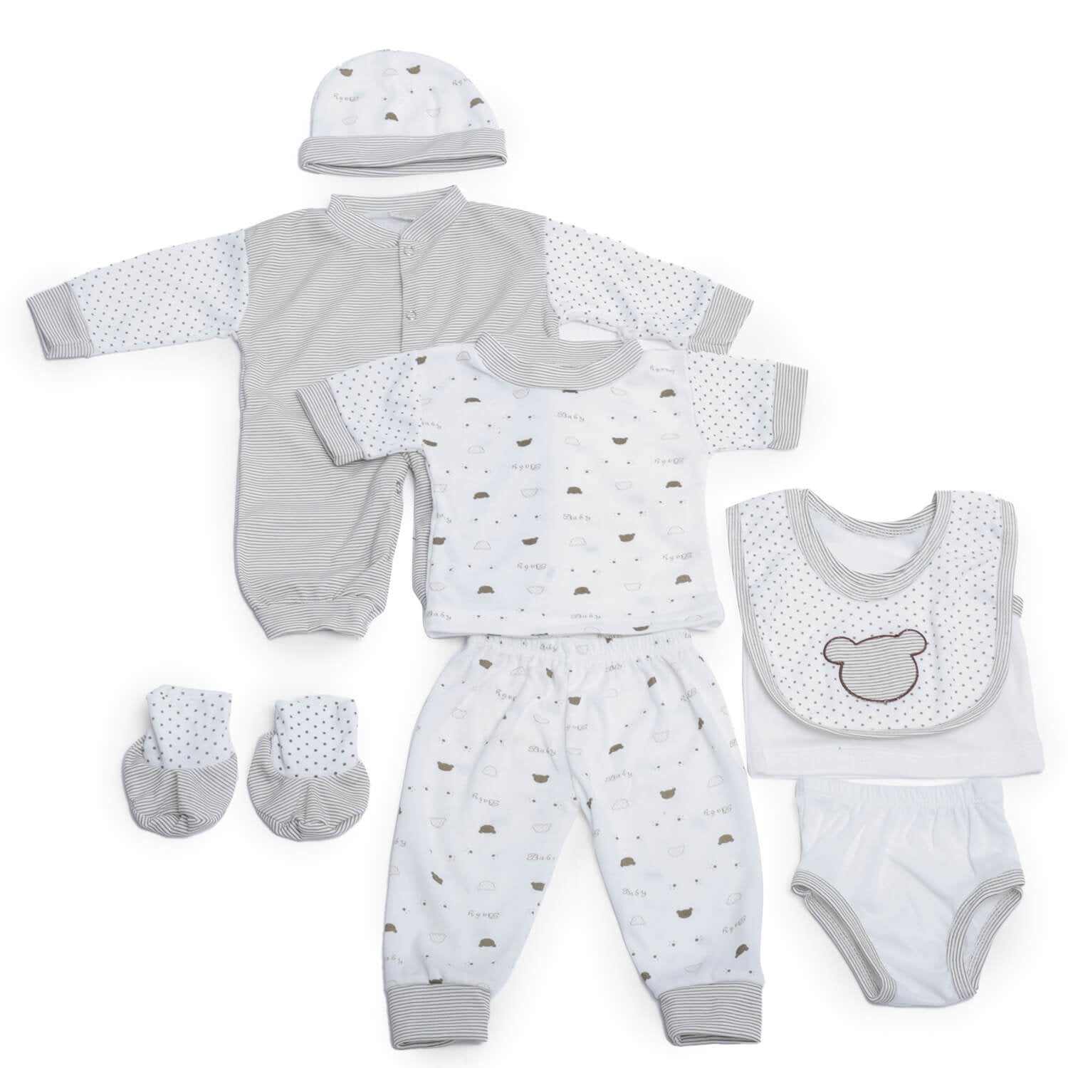 pcs Brown Bear Baby Girl/Boy Clothes Set (0-3 months) Little