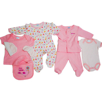 8 piece Cute Tweety 100 % cotton Infant Baby Girl Clothes Set - Little Surprise Box8 piece Cute Tweety 100 % cotton Infant Baby Girl Clothes Set