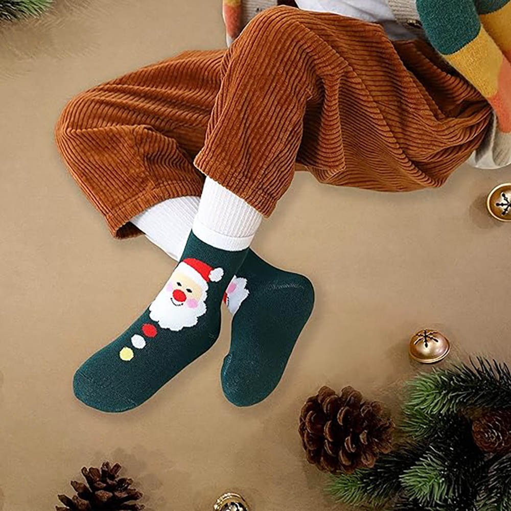 Assorted Festive Christmas Socks set of 5 pcs, Size Small 2year-4years - Little Surprise BoxAssorted Festive Christmas Socks set of 5 pcs, Size Small 2year-4years