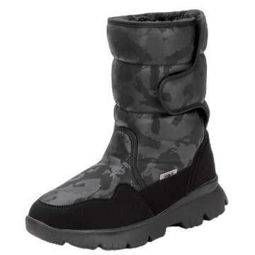 Black Camouflage Mens Winter Snownboots
