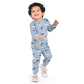 Blue Crocodile, Car, Windmill Full sleeves tops & pants set Unisex Kids Wear - Little Surprise BoxBlue Crocodile, Car, Windmill Full sleeves tops & pants set Unisex Kids Wear