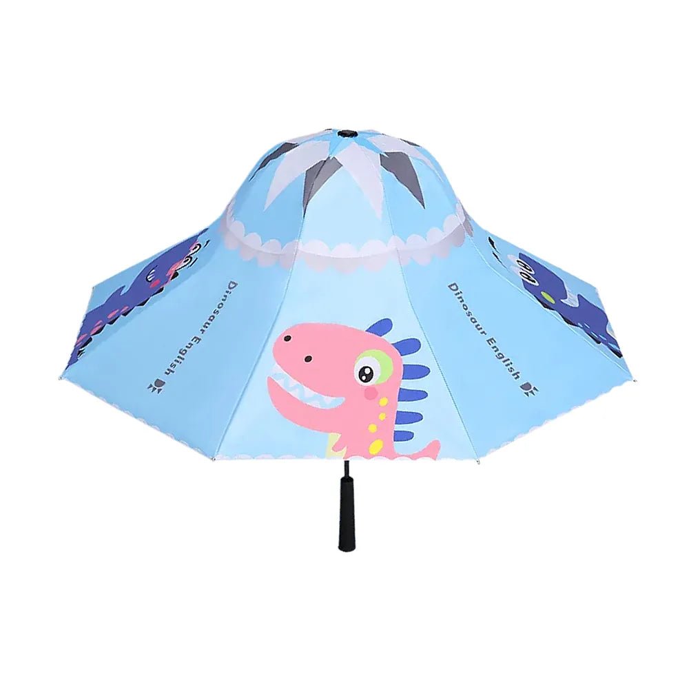 kids patio umbrellas Blue Dino, Unique Spanish Patio Style Kids Umbrella, 5-12 years, Blue