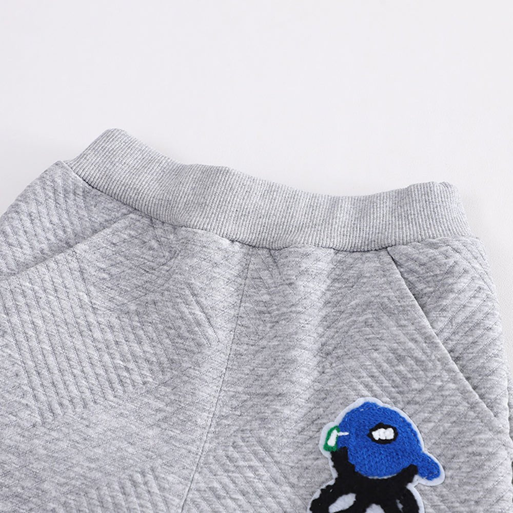 Blue & Grey Rock on Teddy 2 piece Track Suit set for Toddlers & Kids - Little Surprise BoxBlue & Grey Rock on Teddy 2 piece Track Suit set for Toddlers & Kids