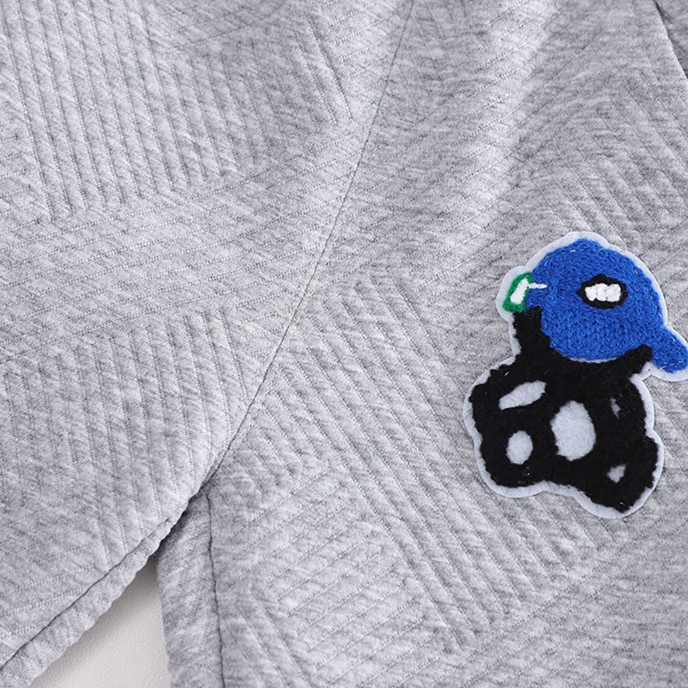 Blue & Grey Rock on Teddy 2 piece Track Suit set for Toddlers & Kids - Little Surprise BoxBlue & Grey Rock on Teddy 2 piece Track Suit set for Toddlers & Kids