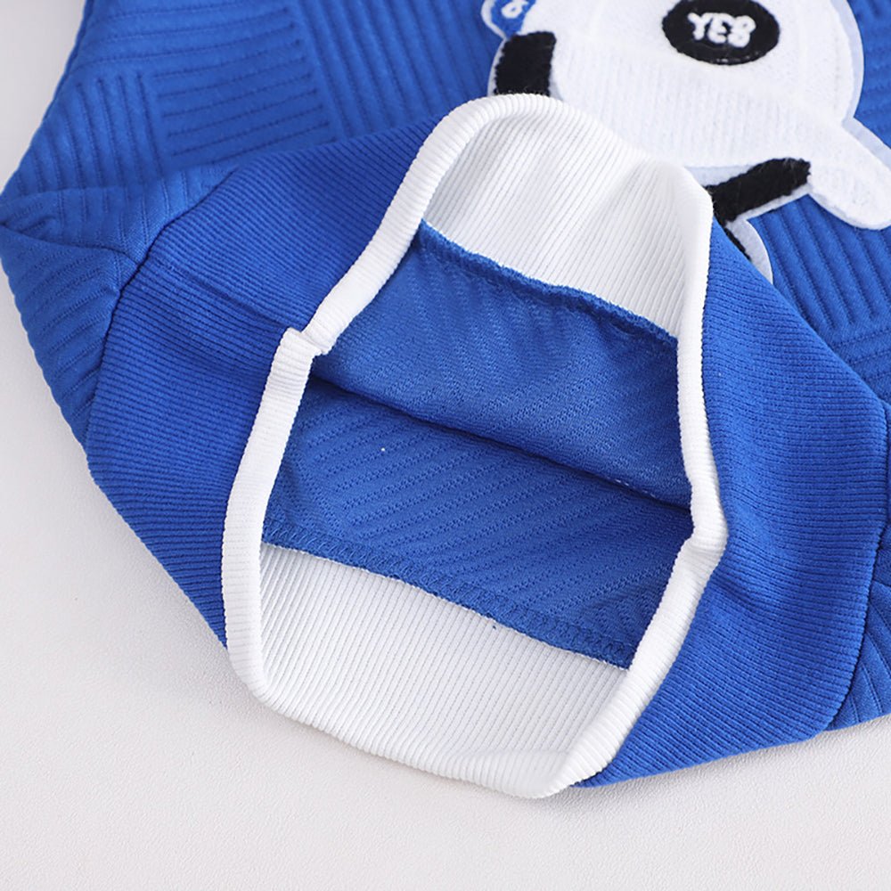 Blue & Grey Rock on Teddy 2 piece Track Suit set for Toddlers & Kids - Little Surprise BoxBlue & Grey Rock on Teddy 2 piece Track Suit set for Toddlers & Kids