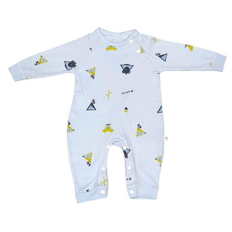 Blue Rxkid Animal Face Print Romper Unisex Kids Wear - Little Surprise BoxBlue Rxkid Animal Face Print Romper Unisex Kids Wear