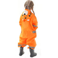 Bright Orange Roaring Tiger Theme All Over Jumpsuit / Playsuit Raincoat for Kids - Little Surprise BoxBright Orange Roaring Tiger Theme All Over Jumpsuit / Playsuit Raincoat for Kids
