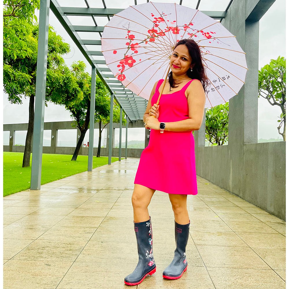 Cherry Blossom , Chinese Canopy Style Rain and All season Umbrella - Little Surprise BoxCherry Blossom , Chinese Canopy Style Rain and All season Umbrella