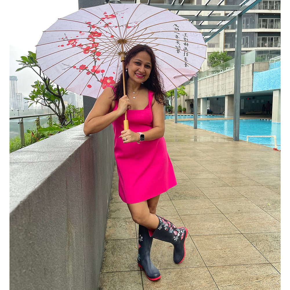 Cherry Blossom , Chinese Canopy Style Rain and All season Umbrella - Little Surprise BoxCherry Blossom , Chinese Canopy Style Rain and All season Umbrella