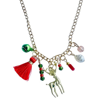 Christmas Necklace Accessories Reindeer pendant Style Party wear