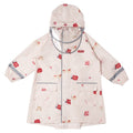 Cream Woodland Butterfly Theme Kids Raincoat, Jacket Style - Little Surprise BoxCream Woodland Butterfly Theme Kids Raincoat, Jacket Style