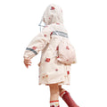 Cream Woodland Butterfly Theme Kids Raincoat, Jacket Style - Little Surprise BoxCream Woodland Butterfly Theme Kids Raincoat, Jacket Style