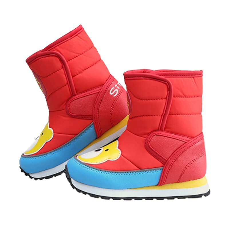 Cute teddy Red Winter Kids Snowboots