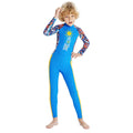 Full Sleeves Kids Swimwear Sky Blue & Yellow Sunshine Printed Full Length, with UPF 50+ - Little Surprise BoxFull Sleeves Kids Swimwear Sky Blue & Yellow Sunshine Printed Full Length, with UPF 50+