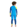 Full Sleeves Kids Swimwear Yellow & Blue Transport theme, UPF 50+ - Little Surprise BoxFull Sleeves Kids Swimwear Yellow & Blue Transport theme, UPF 50+