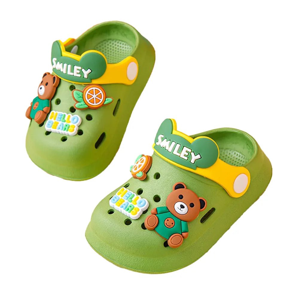 Little girl yellow top box flip flops