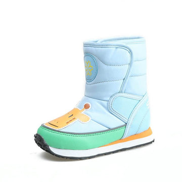 Happy Giraffe Baby Blue Kids Winter / Snow Boots