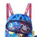 Kids, Blue Dino waterproof swimming bag/ beach Bag - Little Surprise BoxKids, Blue Dino waterproof swimming bag/ beach Bag