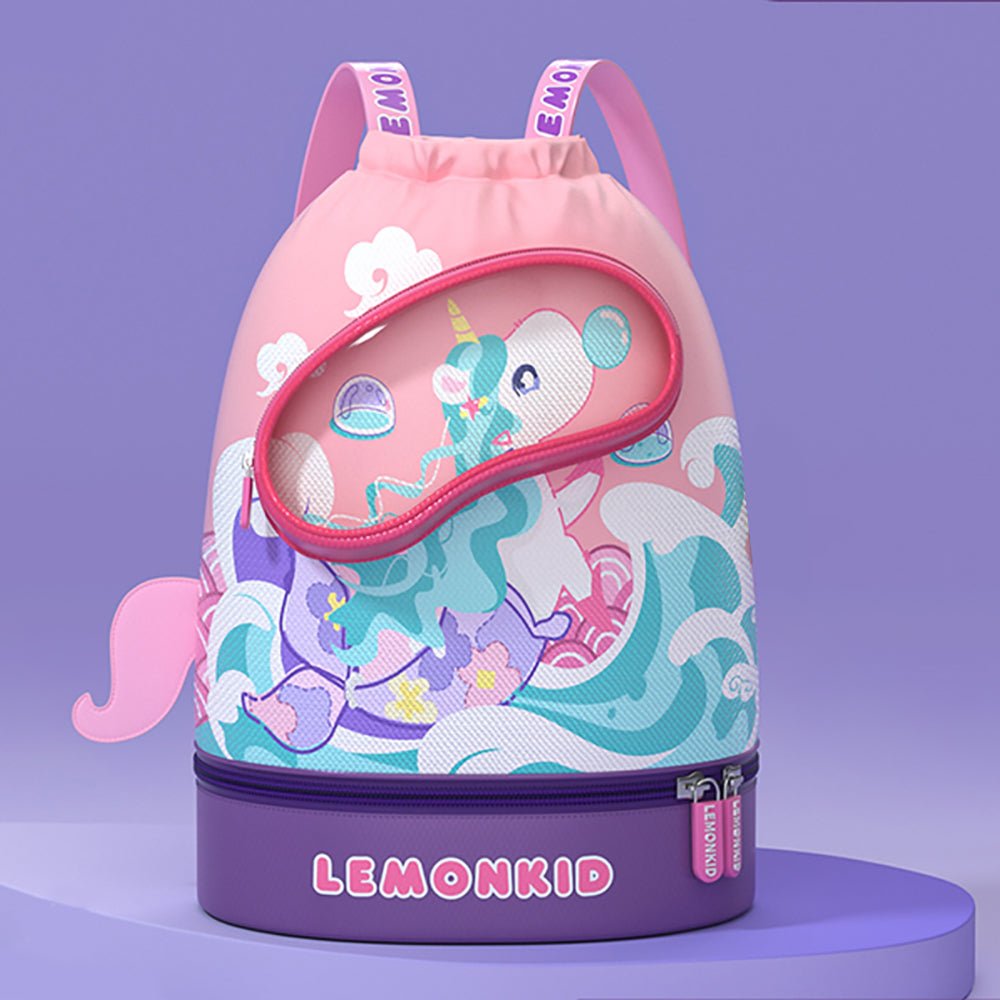 Kids, Pink Uni waterproof swimming bag/ Beach Bag - Little Surprise BoxKids, Pink Uni waterproof swimming bag/ Beach Bag