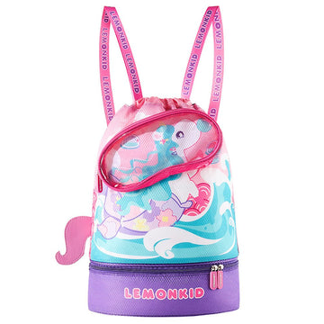 Kids, Pink Uni waterproof swimming bag/ Beach Bag - Little Surprise BoxKids, Pink Uni waterproof swimming bag/ Beach Bag